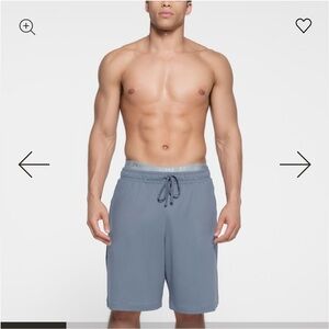NWT Skims Outdoor Jersey Relaxed Shorts Size XL Steel Blue